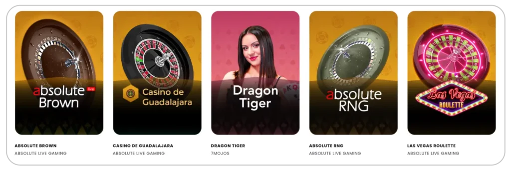 Live Casino Games section at Queen Win UK