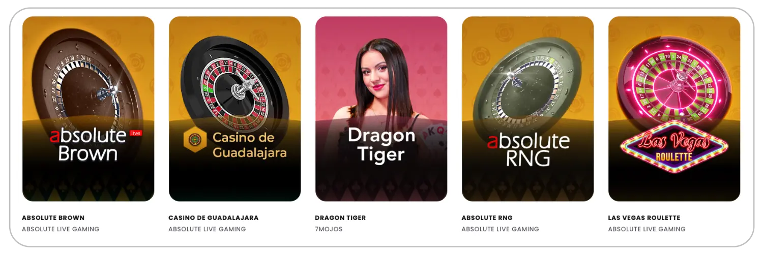 Live Casino Games section at Queen Win UK