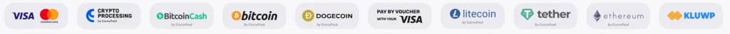 Payments  methods at QueenWin Casino